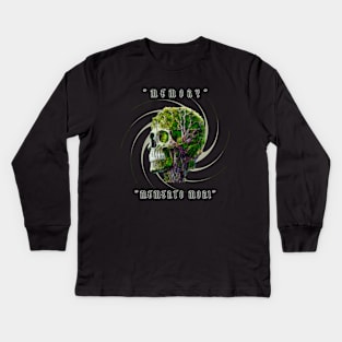 Skull Tree Memento Mori Kids Long Sleeve T-Shirt